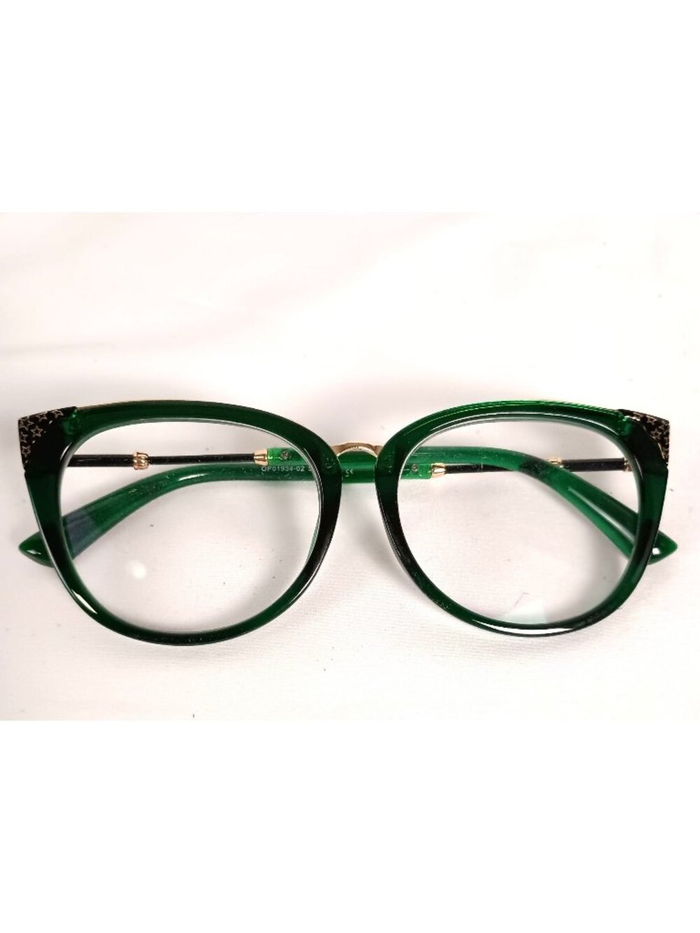 Zeelool Dalton Cat Eye Glasses Dark Green Gloss Frames Eyeglasses Chic Retro